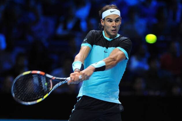 Rafael Nadal (Esp) TENNIS : ATP Tennis Herren WORLD TOUR FINALS 2015 - 20 11 2015 TennisMagazine Panoramic 