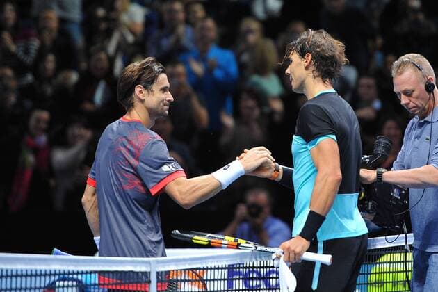 Rafael Nadal (Esp) vs David Ferrer (esp) TENNIS : ATP Tennis Herren WORLD TOUR FINALS 2015 - 20 11 2015 TennisMagazine Panoramic 