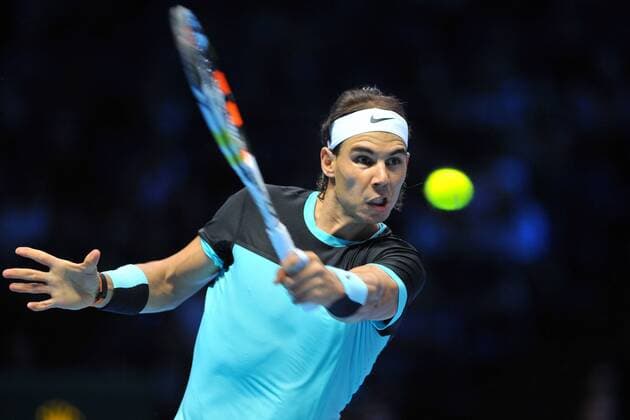 Rafael Nadal (Esp) TENNIS : ATP Tennis Herren WORLD TOUR FINALS 2015 - 20 11 2015 TennisMagazine Panoramic 
