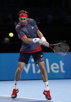 20.11.2015 the O2 London, England. ATP Tennis Herren Tour Finals Day 6. Rafael Nadal (ESP) defeats David Ferrer (ESP) by a score 6-7,6-3,6-4 during Day Six Barclays ATP World Tour Finals from the O2 Arena xHongboxChenx  ActionPlus11682973