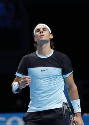 20.11.2015 the O2 London, England. ATP Tennis Herren Tour Finals Day 6. Rafael Nadal (ESP) defeats David Ferrer (ESP) by a score 6-7,6-3,6-4 during Day Six Barclays ATP World Tour Finals from the O2 Arena xHongboxChenx  ActionPlus11682961