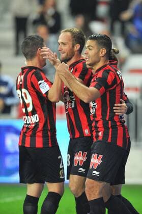 VALERE GERMAIN (ogcn) - HATEM BEN ARFA (ogcn) - JOIE FOOTBALL : OGC Nice vs Olympique Lyon - Ligue 1 2015 2016 - 20 11 2015 FEP Panoramic 
