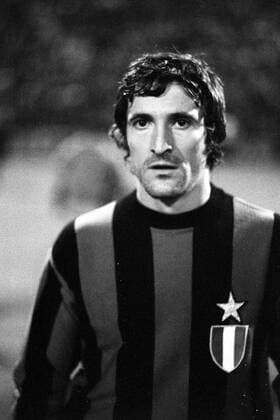 Fußball, Europapokal der Landesmeister 1971 1972, Borussia Mönchengladbach - Inter Mailand 7-1 Gianfranco Bedin (Inter Mailand)