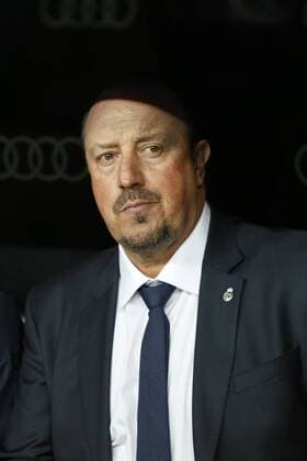 Real Madrid s coach Rafa Benitez during 2015-16 La Liga match between Real Madrid and Barcelona at Santiago Bernabeu stadium in Madrid, Spain. November 21, 2015.  (20151121005)