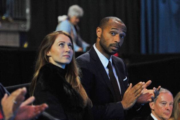 Thierry Henry and his wife TENNIS : ATP Tennis Herren WORLD TOUR FINALS 2015 - 21 11 2015 TennisMagazine Panoramic 