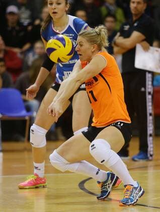 Stuttgart , Volleyball Bundesliga Allianz MTV Stuttgart vs. Rote Raben Vilsbiburg , Lisa Thomsen ( Allianz )