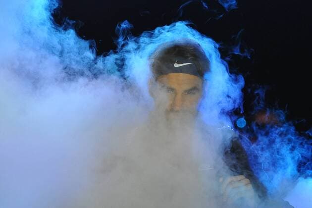 Novak Djokovic (Ser) def Roger Federer (Sui) TENNIS : ATP Tennis Herren WORLD TOUR FINALS 2015 - 22 11 2015 TennisMagazine Panoramic 