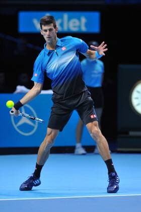 Novak Djokovic (Ser) def Roger Federer (Sui) TENNIS : ATP Tennis Herren WORLD TOUR FINALS 2015 - 22 11 2015 TennisMagazine Panoramic 