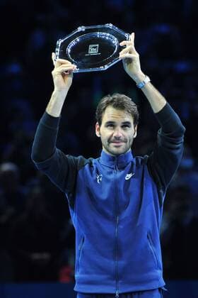 Novak Djokovic (Ser) def Roger Federer (Sui) TENNIS : ATP Tennis Herren WORLD TOUR FINALS 2015 - 22 11 2015 TennisMagazine Panoramic 