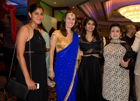 Champions Tennis League 2015, Players Party, Martina Hingis mit Gaesten, Tennis - Champions Tennis League 2015 - - - Mumbai - Maharashtra - India - 23 November 2015.