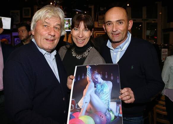VARIOUS SPORTS - Charity Kalender Praesentation VIENNA,AUSTRIA,23.NOV.15 - VARIOUS SPORTS - Presentation of a Charity Calendar for Kira Gruenberg and Vanessa Sahinovic. Image shows Hans Kary, Claudia Kristofics-Binder and Markus Brier. GEPAxpictures xChristianxOrt