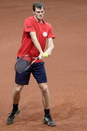- GENT, BELGIUM: Britain s Jamie Murray pictured during a training practice ahead of the Davis Cup World Group final between Belgium and Great Britain, Tuesday 24 November 2015, at Flanders Expo in Gent. The final will be played from 27 to 29 November 2015 in Gent Flanders Expo. DIRKxWAEM  x04745001x