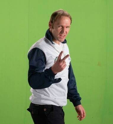 Champions Tennis League 2015, Chennai, Rainer Schuettler (GER) macht ein Promo Video, Tennis - Champions Tennis League 2015 - - - Chennai - Tamil Nadu - India.