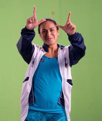 Champions Tennis League 2015, Chennai, Heather Watson (GBR) ) tanzt im Studio fuer ein Promo Video, Tennis - Champions Tennis League 2015 - - - Chennai - Tamil Nadu - India.
