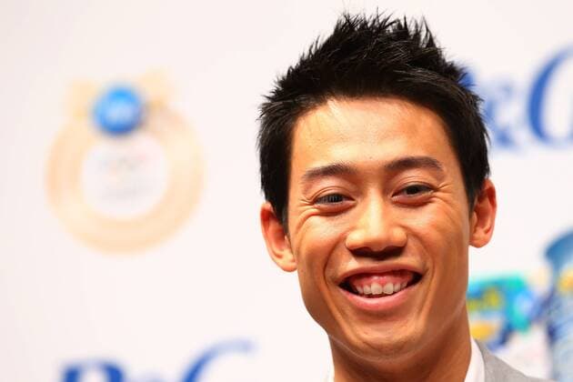 Kei Nishikori, NOVEMBER 25, 2015 : P&G appoints Japanese sports stars Kei Nishikori (tennis) and Kasumi Ishikawa Table tennis Tischtennis as ambassadors for their Thank You, Mom campaign at Jiji Press Hall, Tokyo, Japan. NoxThirdxPartyxSales  (hnna021099)