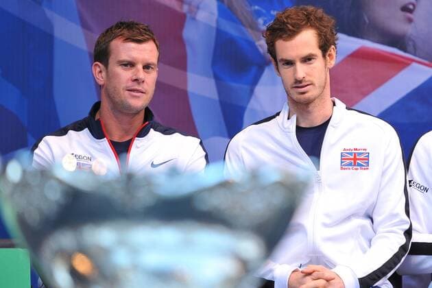 Draw ceremony, Andy Murray and Leon Smith TENNIS : DAVIS CUP Daviscup FINAL 2015 - 26 11 2015 TennisMagazine Panoramic 