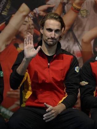 Ruben Bemelmans of Belgium Davis Cup team pictured TENNIS : Presentation Finale Coupe Davis - Grande Bretagne vs Belgique - Gand - 26 11 2015 PhotoNews Panoramic 