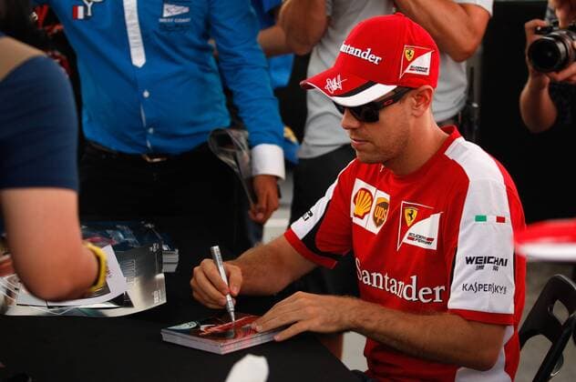 Sebastian Vettel (GER) Scuderia Ferrari, Thursday, Formula 1 Championship 2015, Round 20, AbuDhabi Prix, AbuDhabi, 26.-29. November 2015