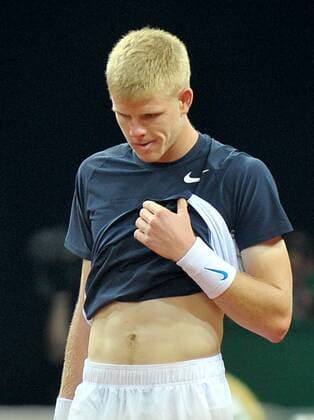 Tennis - 2015 Davis Cup by BNP Paribas - World Group Final: Belgium vs. Great Britain Day One Rubber One: Singles David Goffin (Bel) vs. Kyle Edmund (GB) Great Britain s Kyle Edmund in action during the final set, at the Flanders Expo, Ghent. COLORSPORT JANE BARLOW 