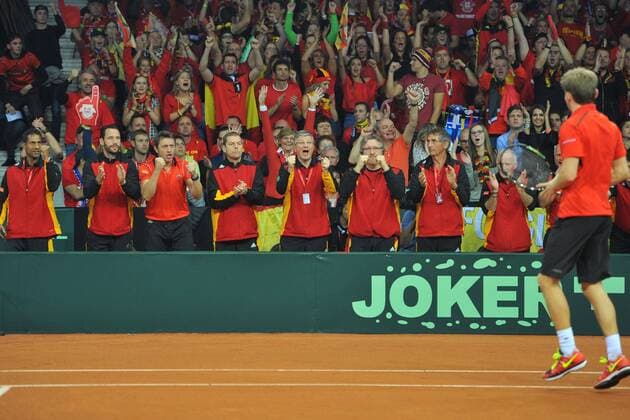 David Goffin (Bel) TENNIS : DAVIS CUP FINAL 2015 - 27 11 2015 TennisMagazine Panoramic 
