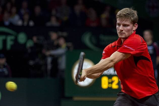 Belgium, Ghent, Nov. 27, 2015 - Davis Cup Final between Belgium and Great-Britain - Day 1 - David Goffin vs Kyle Edmund Danny Gys Reporters xxGYS 