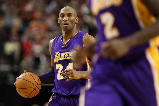 Nov. 28, 2015 - KOBE BRYANT (24) looks to pass. The Portland Trailblazers hosted the Los Angeles Lakers at the Moda Center on November 28th, 2015. Photo by NBA Basketball Herren USA 2015 - Portland Trail Blazers vs. Los Angeles Lakers - ZUMAb135