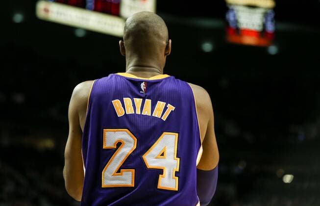 Nov. 28, 2015 - KOBE BRYANT (24) waits for play to resume. The Portland Trailblazers hosted the Los Angeles Lakers at the Moda Center on November 28th, 2015. Photo by NBA Basketball Herren USA 2015 - Portland Trail Blazers vs. Los Angeles Lakers - ZUMAb135