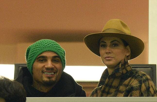 Football - soccer: Serie A, AC Mailand - Sampdoria Genua, kevin prince boateng, melissa satta xHOCHxZWEIx xItalyxPhotoxPressx 