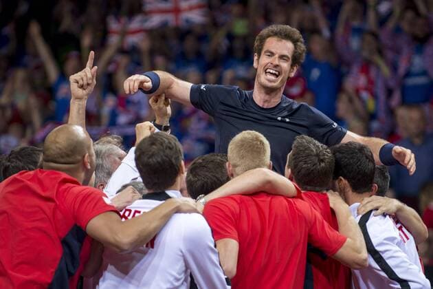 Belgium, Ghent, Nov. 29, 2015 - Davis Cup Final between Belgium and Great-Britain - Day 3 - David Goffin vs Andy Murray - Great Britain wins the Davis Cup Danny Gys Reporters xxGYS 