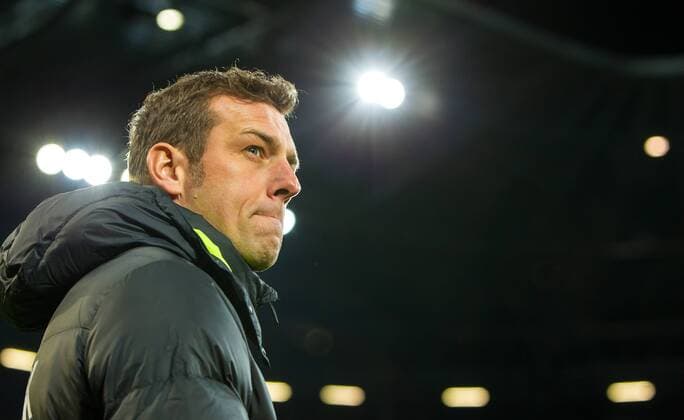 Sonntag, 29.11.2015, 1. Bundesliga, Saison 2015 2016, 14. Spieltag in Augsburg, FC Augsburg - VfL Wolfsburg, 0:0, Cheftrainer Markus Weinzierl (FC Augsburg) DeFodi507