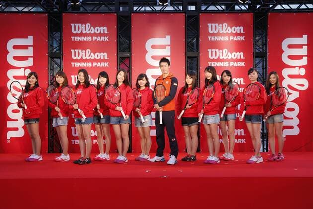Kei Nishikori, November 30, 2015 : Japanese professional tennis player Kei Nishikori attends a press conference PK Pressekonferenz for Wilson New racket announcement and Tennis clinic in Tokyo, Japan. NoxThirdxPartyxSales  (qdwa044065)