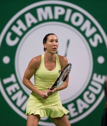 Champions Tennis League 2015, Nagpur Orangers Spieler Jelena Jankovic (SRB) Tennis - Champions Tennis League 2015 - - - Hyderabad - Telangana - India - 30 November 2015.
