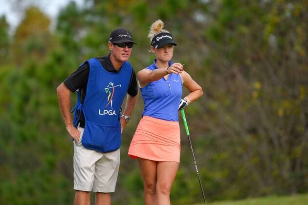 Dec. 2, 2015 - Daytona Beach, FL, United States of America - Carlie Yadloczky during the first round of the Final Stage of LPGA Golf Damen Q-School at LPGA International in Daytona Beach, Florida on Dec. 2, 2015...ZUMA Final Stage LPGA Q-School - ZUMAm63_