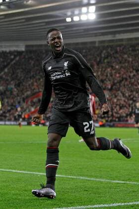 Football - 2015 2016 Capital One League Cup - Quarter Final: Southampton vs. Liverpool Divock Origi of Liverpool celebrates his goal at St Mary s Stadium Southampton Colorsport Shaun Boggust 