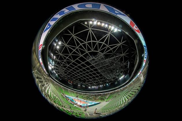 Ljubljana 03.12.2015, Arena Stozice, Ljubljana, SLO, CEV Volleyball Champions League, ACH Volley vs Lotos Trefl Gdansk, Gruppe F, im Bild Arena during CEV Volleyball Champions League group F match between ACH Volley and Lotos Trefl Gdansk at the Arena Stozice in Ljubljana, Slovenia on 2015 12 03.  EP_pon  