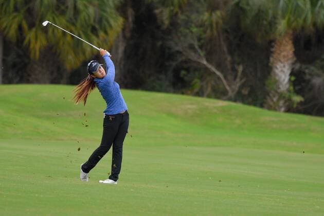 Dec. 4, 2015 - Daytona Beach, FL, United States of America - Jiayi Zhou during the third round of the LPGA Golf Damen Qualifying Tournament Stage Three at LPGA International in Daytona Beach, Florida on Dec. 4, 2015...ZUMA LPGA Qualifying Tournament Stage Three Third Round - ZUMAm63_