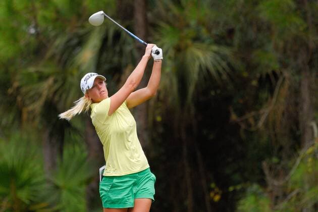 Dec. 4, 2015 - Daytona Beach, FL, United States of America - Emma de Groot during the third round of the LPGA Golf Damen Qualifying Tournament Stage Three at LPGA International in Daytona Beach, Florida on Dec. 4, 2015...ZUMA LPGA Qualifying Tournament Stage Three Third Round - ZUMAm63_