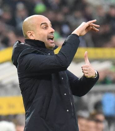 05.12.2015, xblx, Fussball 1.Bundesliga, Borussia Mönchengladbach - FC Bayern München, emspor, v.l. Pep Guardiola (Trainer FC Bayern Muenchen)