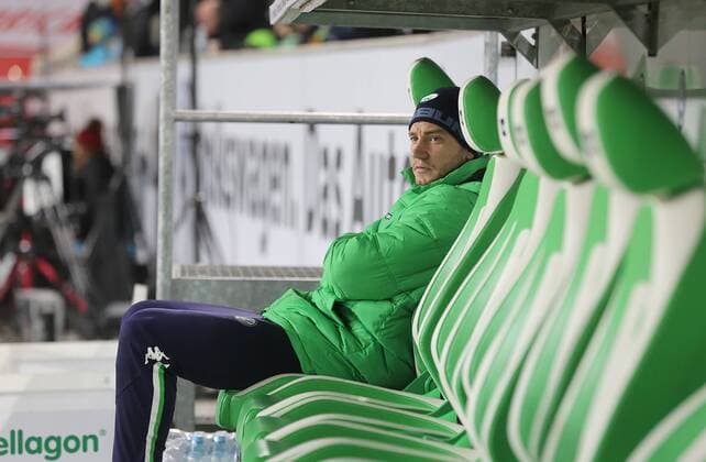 Nicklas Bendtner (VfL Wolfsburg) nur auf der ersatzbank