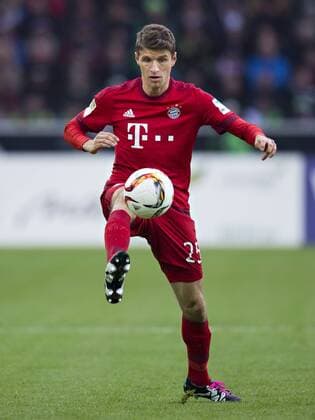 Mönchengladbach, 05.12.2015, Borussia Park Thomas Müller (FCB) VfL Borussia Mönchengladbach - FC Bayern München mm