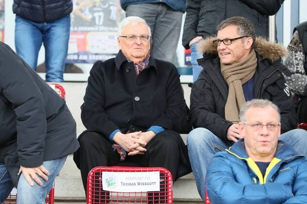 Der ehemalige DFB-Präsident Dr. Theo Zwanziger im Stadion - 1. FFC Frankfurt vs. SC Sand, Stadion am Brentanobad