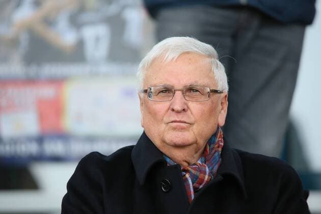 Der ehemalige DFB-Präsident Dr. Theo Zwanziger im Stadion - 1. FFC Frankfurt vs. SC Sand, Stadion am Brentanobad