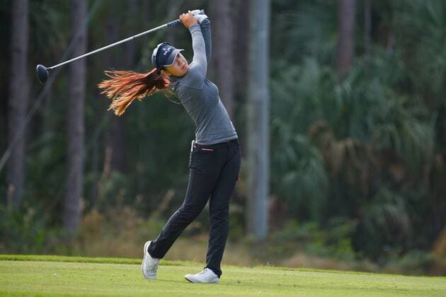 Dec. 6, 2015 - Daytona Beach, FL, United States of America - Jiayi Zhou during the final round of the LPGA Golf Damen Qualifying Tournament Stage Three at LPGA International in Daytona Beach, Florida on Dec. 6, 2015....ZUMA LPGA Qualifying Tournament Stage Three Final Round - ZUMAm63_
