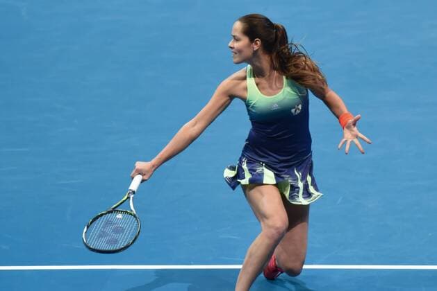 Dec. 7, 2015 - Manila, Philippines - MANILA, Philippines - SerbiaÃ¢â‚¬â ¢s Ana Ivanovic, who plays for the Obi UAE Royals in action during her match against AustraliaÃ¢â‚¬â ¢s Samantha Stosur who plays for the Micromax Indian Aces for the International Premiere Tennis League (IPTL) held at the Mall of Asia Arena in Pasay City, south of Manila on 07 December 2015. International Premiere Tennis League in Manila  - ZUMAn230