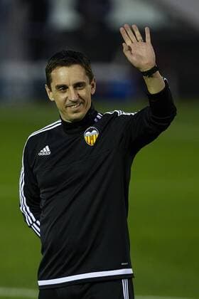 Coach Gary Neville (Valencia) - UEFA Champions League - pre match Training Session - Valencia CF vs Lyon - Paterna Training Ground - Valencia - Spain - 7th December 2015 - Pic David Aliaga Sportimage EDITORIAL USE ONLY. No use with unauthorised audio, video, data, fixture lists, club league logos or live services. Online in-match use limited to 120 images, no video emulation. No use in betting, games or single club league player publications.