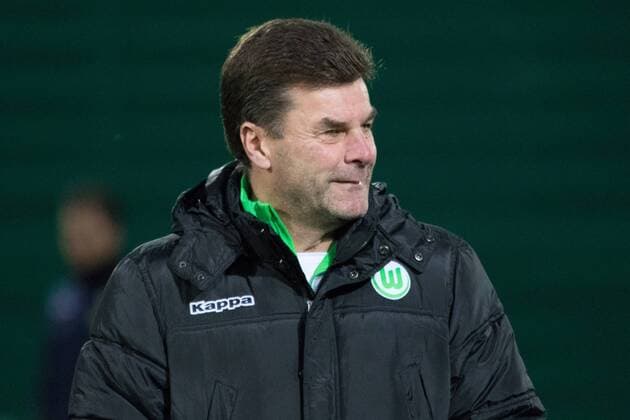 Fußball, UEFA Champions League, Abschlusstraining und Pressekonferenz VfL Wolfsburg; Dieter Hecking (Cheftrainer Wolfsburg) Portrait, Porträt, Einzelbild. xtgx