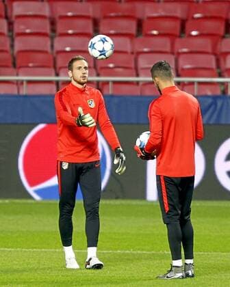 Atletico Madrid training session at Benficaxstadium before Champions League match. In this picture, Jan Oblak. xJOSExA.xGARCIAx 