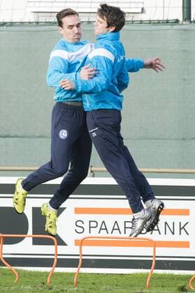 - GENT, BELGIUM: Gent s Sven Kums and Gent s Benito Raman pictured in action during a training session of Belgian first division soccer team KAA Gent, Tuesday 08 December 2015, in Gent. Tomorrow, Gent is playing against Russian club Zenit St Petersburg in the UEFA Champions League competition, on the sixth and last day in the group stage, in group H. JASPERxJACOBS  x04753780x