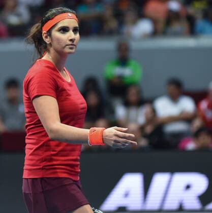 Dec. 8, 2015 - Pasay City, Manila, Philippines - MANILA, Philippines - Sania Mirza of the Indian Aces in action during the International Premiere Tennis League (IPTL) at the Mall of Asia Arena in Pasay City, south of Manila, Philippines on December 08, 2015. International Premiere Tennis League in Manila  - ZUMAn230