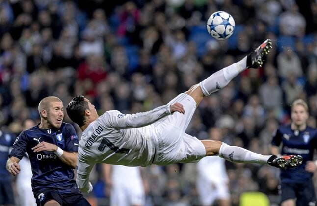 Champions League match between Real Madrid and Malmö FF - In this picture, Cristiano Ronaldo. xDIEGOxGxSOUTOx 